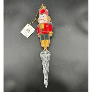 1997 Christopher Radko Ice Cracker 10.5" Ornament - Nutcracker Swirl 97-019-0